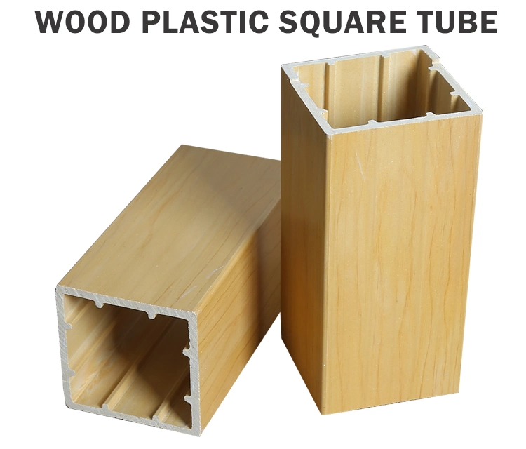 Interior Composite Plastic Wood Timber Tube Interior Decorative OEM Factory WPC Timber Tube