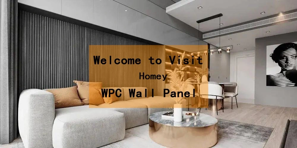 WPC Material High Quality Factory Direct Waterproof Interior WPC Fluted Wall Panel