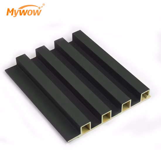 Pannello a parete in laminato composito WPC in legno con venature del legno per la decorazione domestica