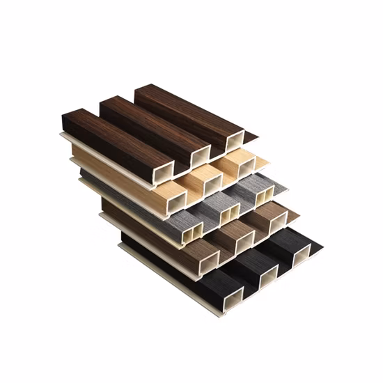 Pannello murale ondulato WPC laminato con rivestimento interno in legno WPC in Cina